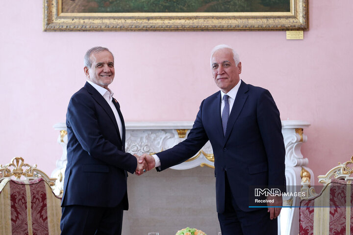 دیدار روسای جمهور ایران و ارمنستان