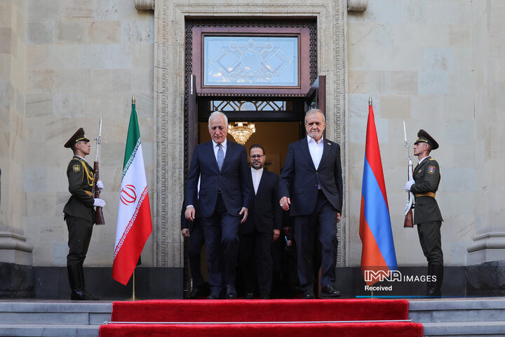 دیدار روسای جمهور ایران و ارمنستان