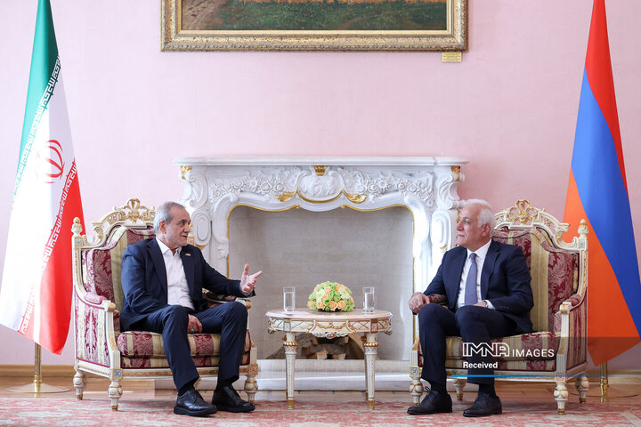دیدار روسای جمهور ایران و ارمنستان