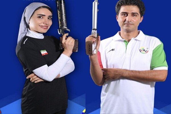 تیم میکس تپانچه ایران به مدال برنز آسیا رسید