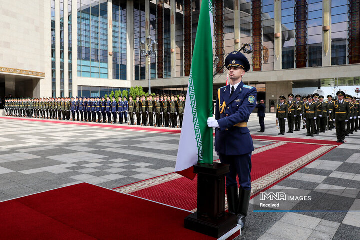 استقبال رسمی رئیس جمهور بلاروس از دکتر پزشکیان