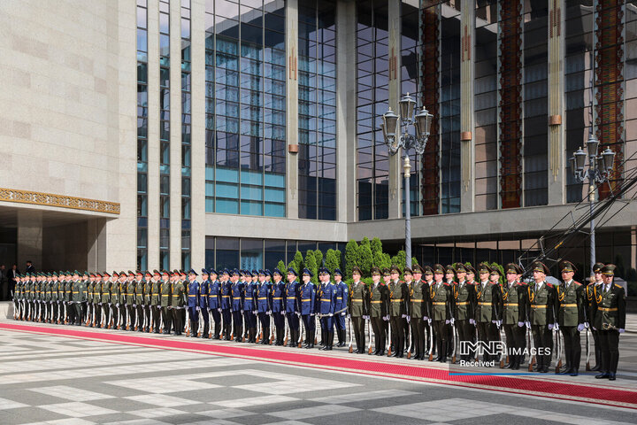 استقبال رسمی رئیس جمهور بلاروس از دکتر پزشکیان