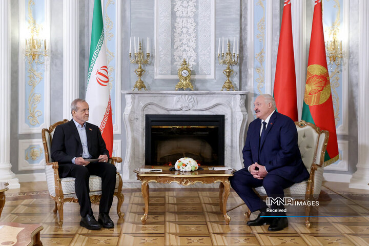 دیدار روسای جمهور ایران و بلاروس