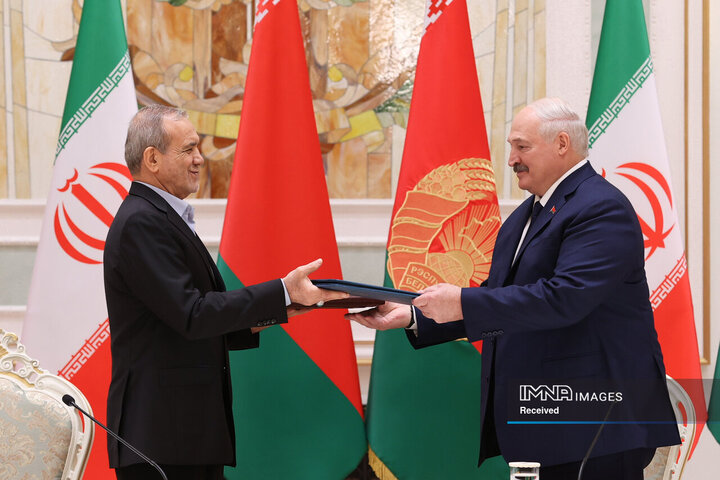 امضای بیانیه مشترک و اسناد همکاری میان ایران و بلاروس