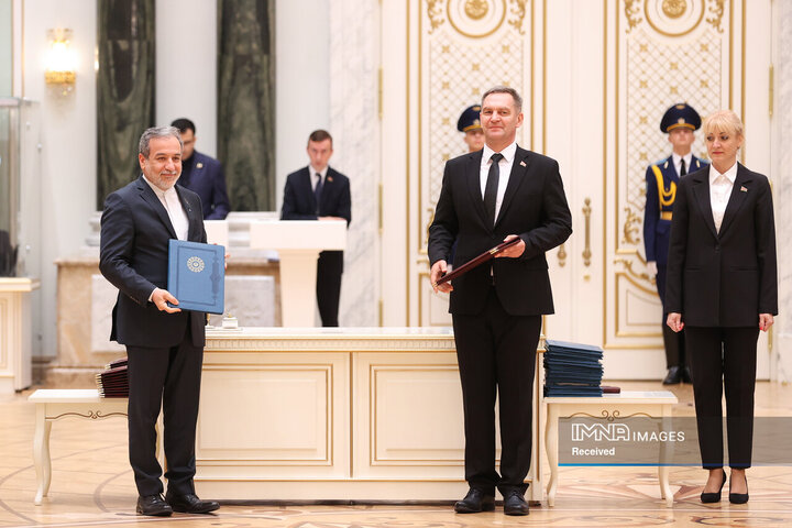 امضای بیانیه مشترک و اسناد همکاری میان ایران و بلاروس