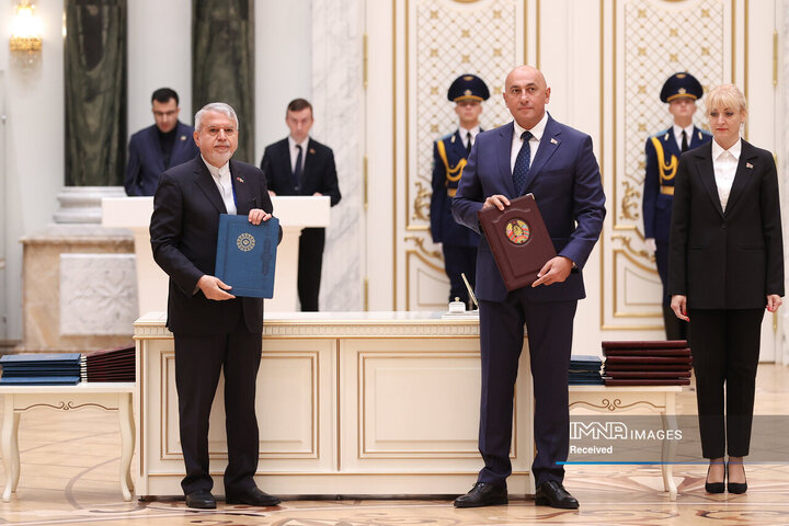 امضای بیانیه مشترک و اسناد همکاری میان ایران و بلاروس