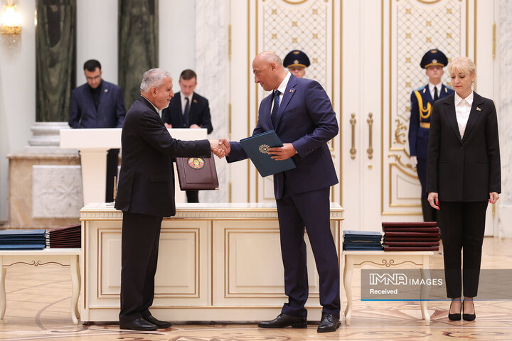 امضای بیانیه مشترک و اسناد همکاری میان ایران و بلاروس