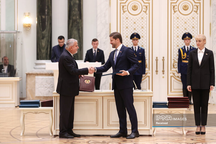 امضای بیانیه مشترک و اسناد همکاری میان ایران و بلاروس