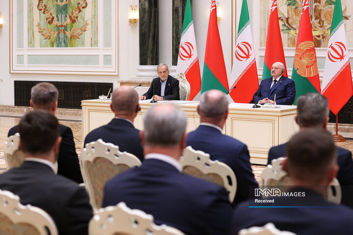 امضای بیانیه مشترک و اسناد همکاری میان ایران و بلاروس