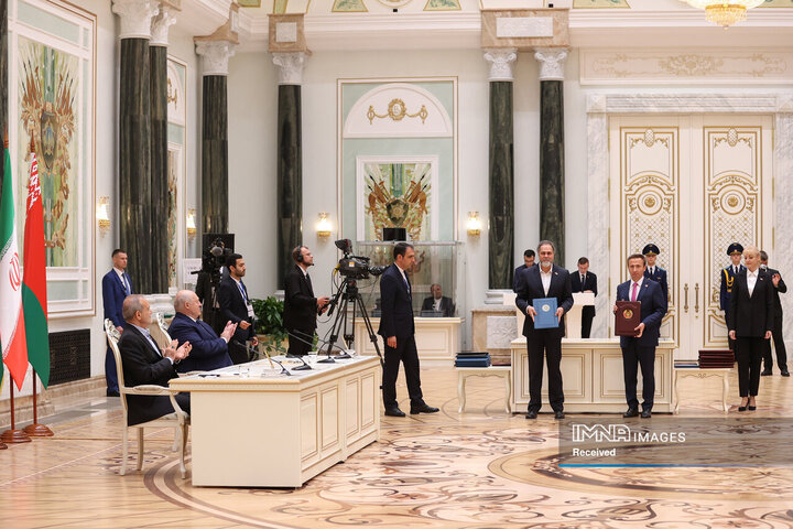 امضای بیانیه مشترک و اسناد همکاری میان ایران و بلاروس