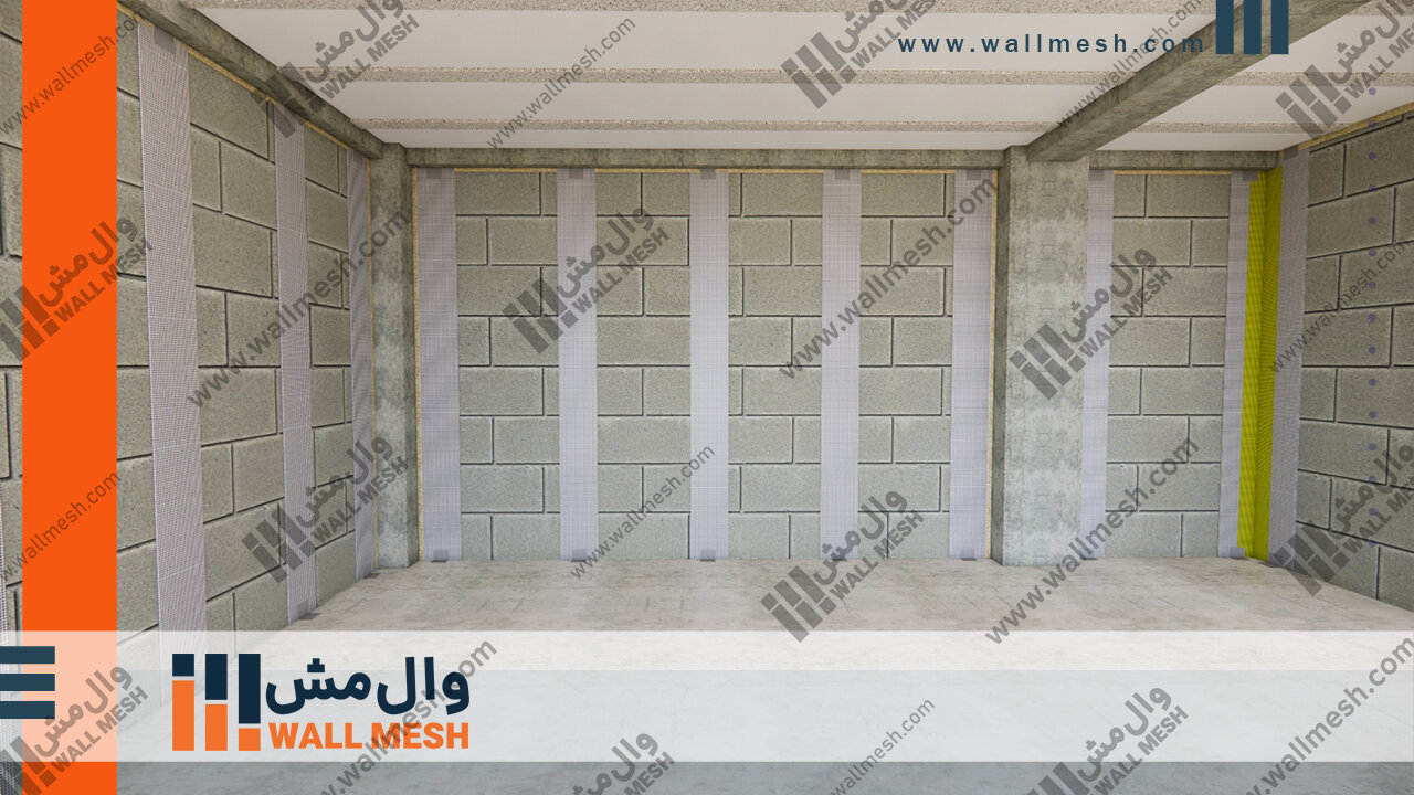 مهار دیوار به روش والمش