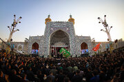 مراسم سنتی چهارپایه خوانی در حرم امام رضا (ع)