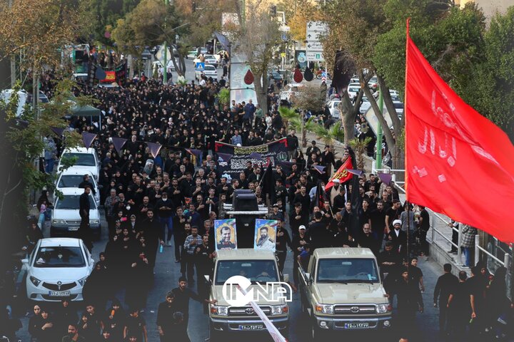 تایم لپس قافله عزاداری رحلت پیامبر اکرم (ص) و شهادت امام حسن مجتبی (ع) در اصفهان