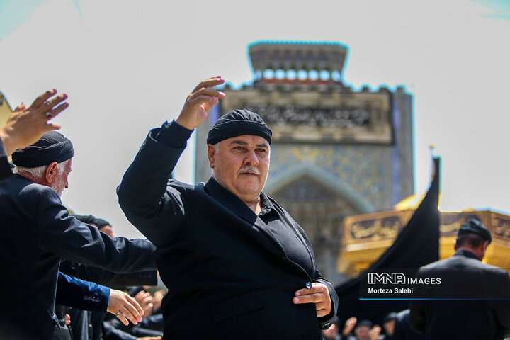 حرم امام رضا (ع) در روز رحلت پیامبر اکرم (ص)