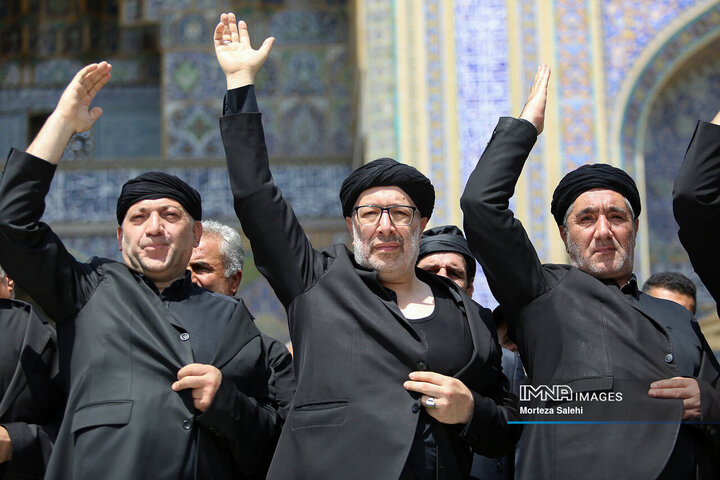 حرم امام رضا (ع) در روز رحلت پیامبر اکرم (ص)