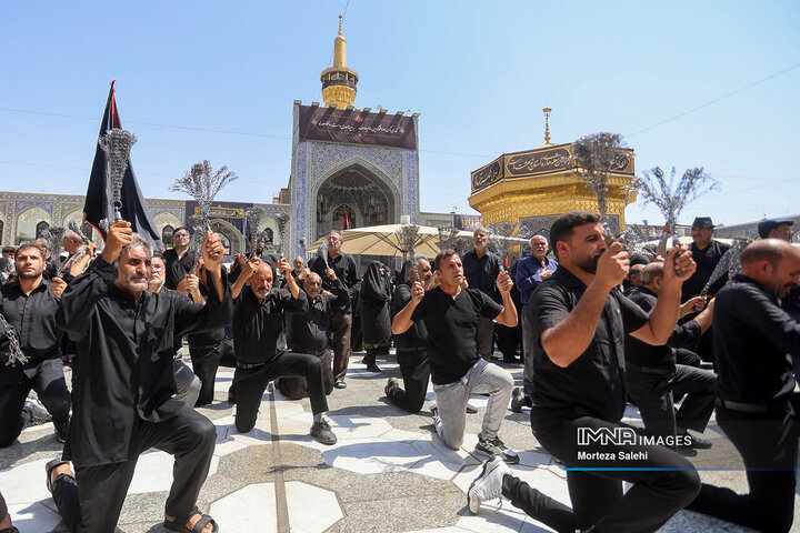 حرم امام رضا (ع) در روز رحلت پیامبر اکرم (ص)