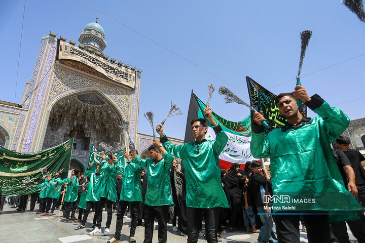 حرم امام رضا (ع) در روز رحلت پیامبر اکرم (ص)