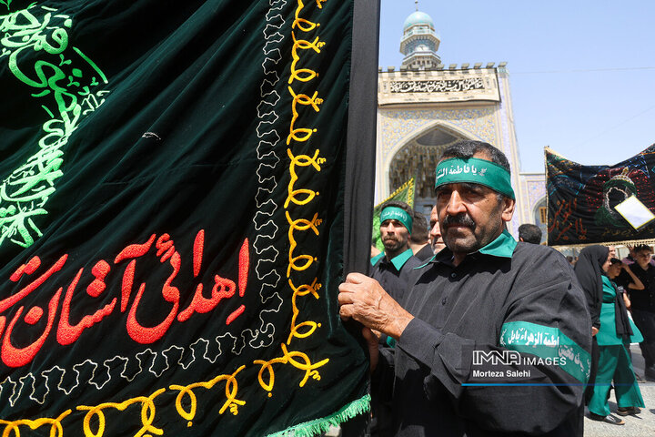 حرم امام رضا (ع) در روز رحلت پیامبر اکرم (ص)