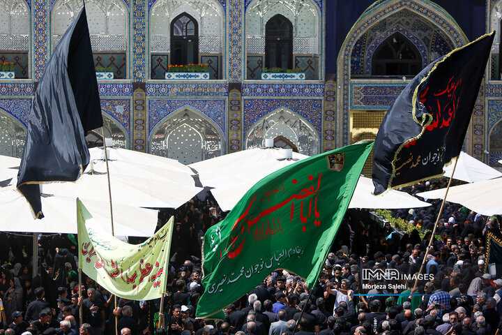 حرم امام رضا (ع) در روز رحلت پیامبر اکرم (ص)