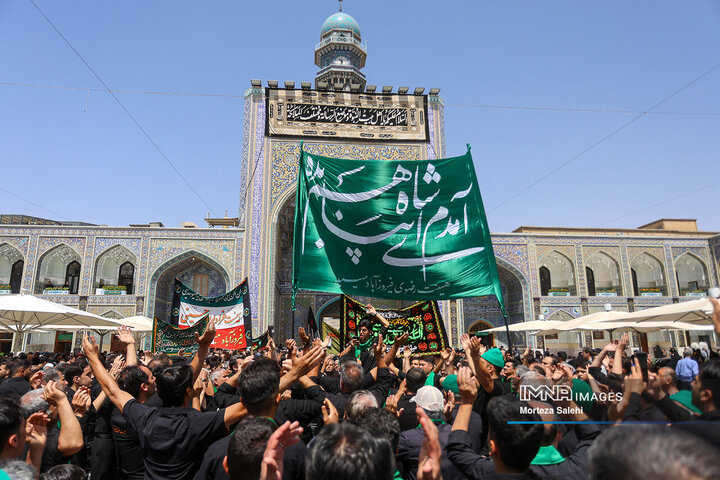 حرم امام رضا (ع) در روز رحلت پیامبر اکرم (ص)