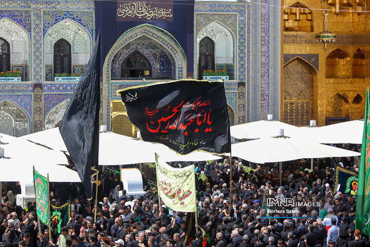 حرم امام رضا (ع) در روز رحلت پیامبر اکرم (ص)