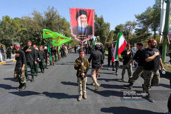 قافله عزاداری رحلت پیامبر اکرم (ص) و شهادت امام حسن مجتبی (ع) در اصفهان