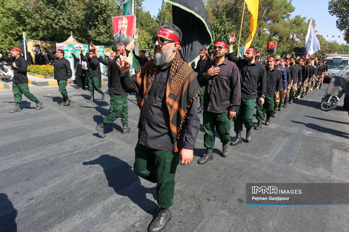 قافله عزاداری رحلت پیامبر اکرم (ص) و شهادت امام حسن مجتبی (ع) در اصفهان