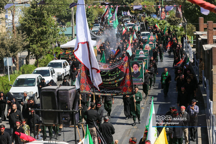قافله عزاداری رحلت پیامبر اکرم (ص) و شهادت امام حسن مجتبی (ع) در اصفهان