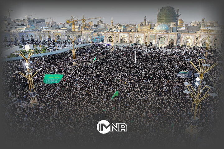 آیین مراسم چهارپایه خوانی در حرم مطهر امام رضا (ع)