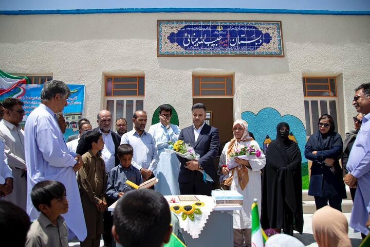 افتتاح مدرسه خیری «شهید حبیب‌ الله مینایی» در روستای ریحانی میرجاوه