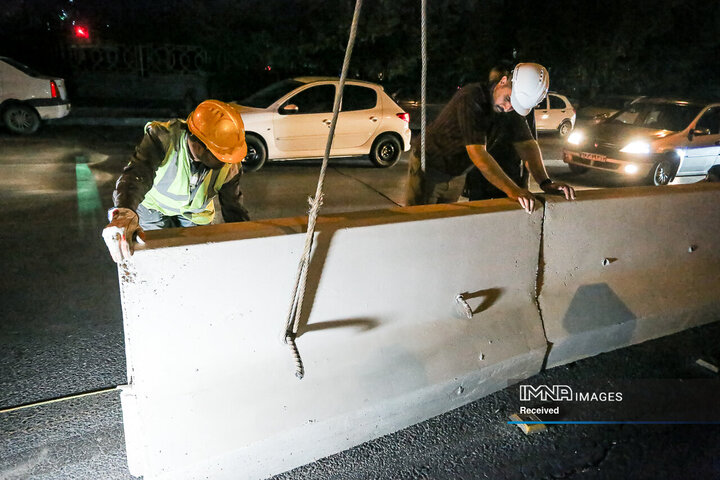 آغاز طرح آزمایشی اصلاح ترافیکی مقابل پایانه کاوه