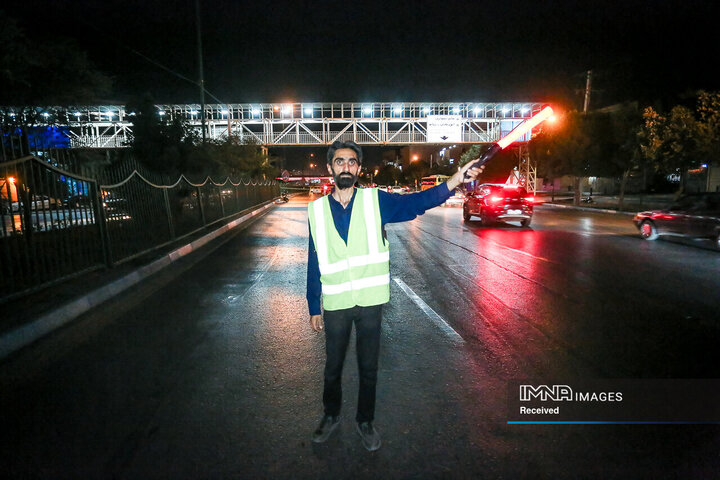 آغاز طرح آزمایشی اصلاح ترافیکی مقابل پایانه کاوه