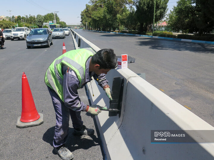 آغاز طرح آزمایشی اصلاح ترافیکی مقابل پایانه کاوه