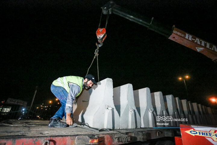 آغاز طرح آزمایشی اصلاح ترافیکی مقابل پایانه کاوه