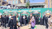 شکوه اجتماع عاشقان امام رضا( ع ) در مسجد جامع کرمانشاه