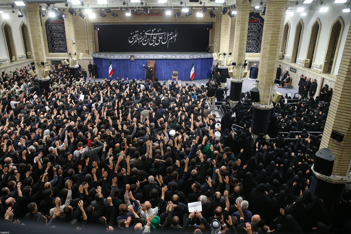 مراسم عزاداری شهادت امام رضا (ع) با حضور رهبر انقلاب