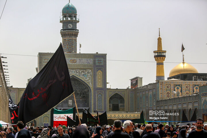 عزاداری شهادت امام رضا (ع) در حرم مطهر رضوی
