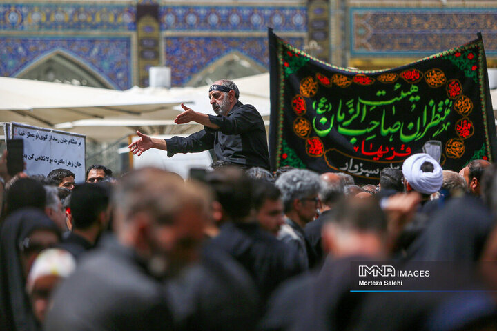 عزاداری شهادت امام رضا (ع) در حرم مطهر رضوی