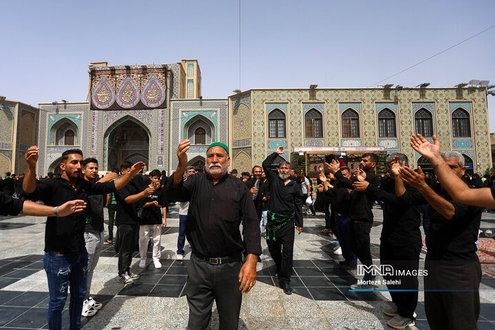 عزاداری شهادت امام رضا (ع) در حرم مطهر رضوی