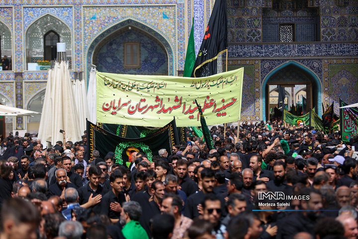 عزاداری شهادت امام رضا (ع) در حرم مطهر رضوی