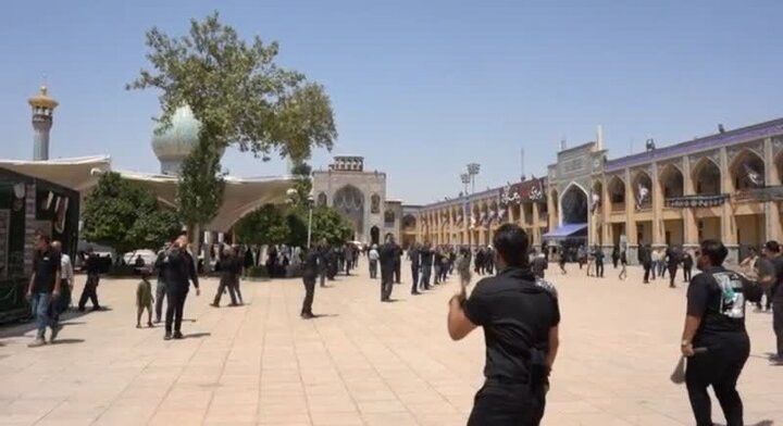 فیلم| عزاداری ظهر شهادت امام رضا (ع) در حرم مطهر حضرت شاهچراغ