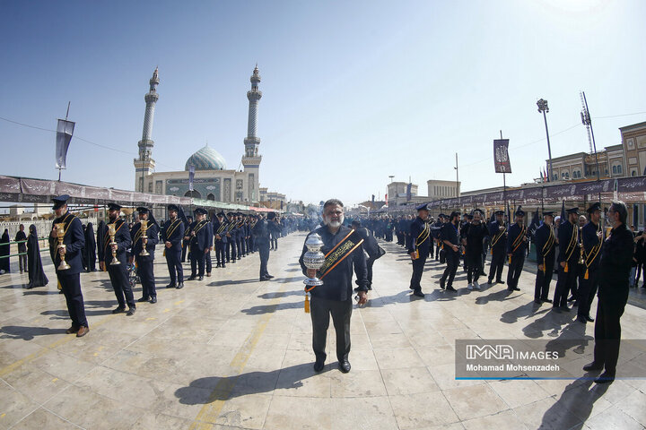 عزاداری خادمان کریمه اهل بیت(ع) در روز شهادت امام رضا(ع)