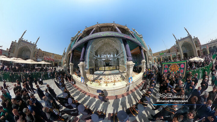 عزاداری خادمان کریمه اهل بیت(ع) در روز شهادت امام رضا(ع)