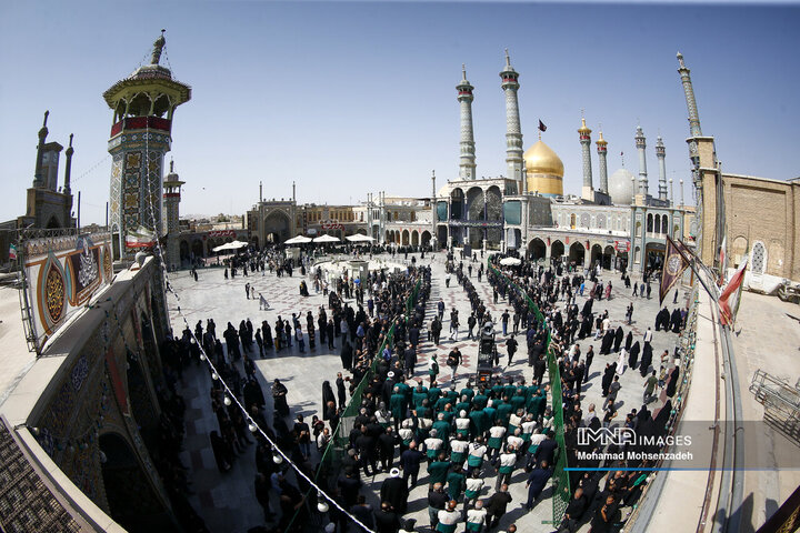 عزاداری خادمان کریمه اهل بیت(ع) در روز شهادت امام رضا(ع)