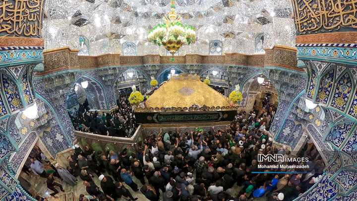 عزاداری خادمان کریمه اهل بیت(ع) در روز شهادت امام رضا(ع)