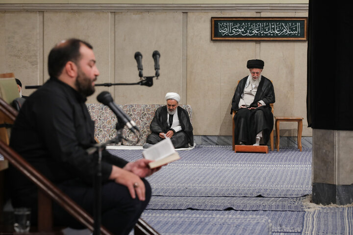 مراسم عزاداری شهادت امام رضا (ع) با حضور رهبر انقلاب