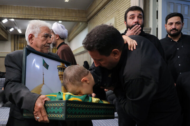 مراسم عزاداری شهادت امام رضا (ع) با حضور رهبر انقلاب