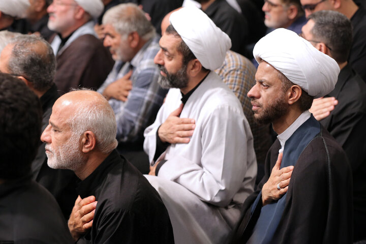 مراسم عزاداری شهادت امام رضا (ع) با حضور رهبر انقلاب