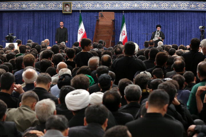 مراسم عزاداری شهادت امام رضا (ع) با حضور رهبر انقلاب