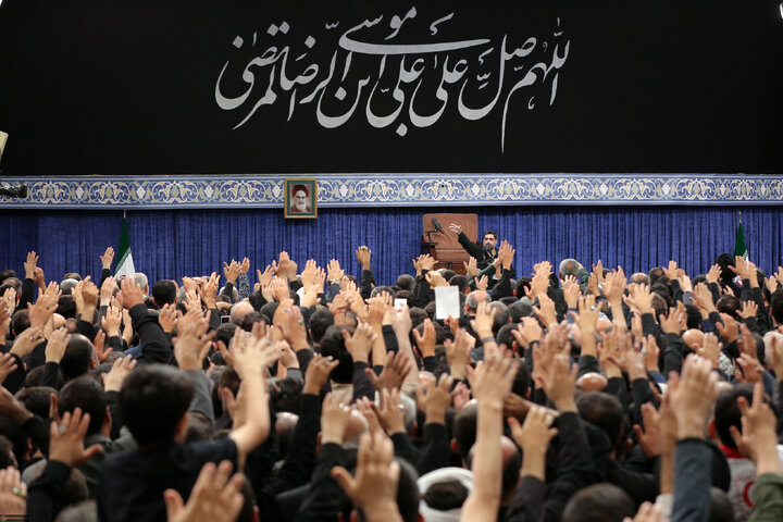 مراسم عزاداری شهادت امام رضا (ع) با حضور رهبر انقلاب